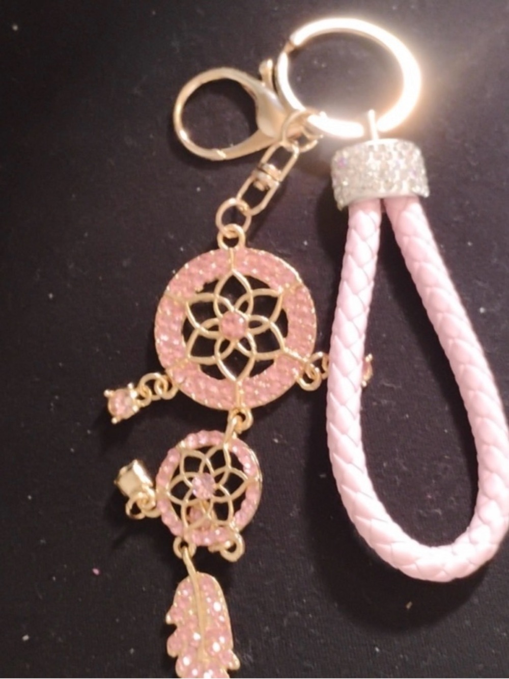 Bag Charm Pink Dream Catcher